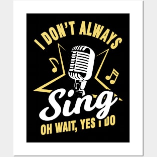 Sing Karaoke Singer Gift Posters and Art